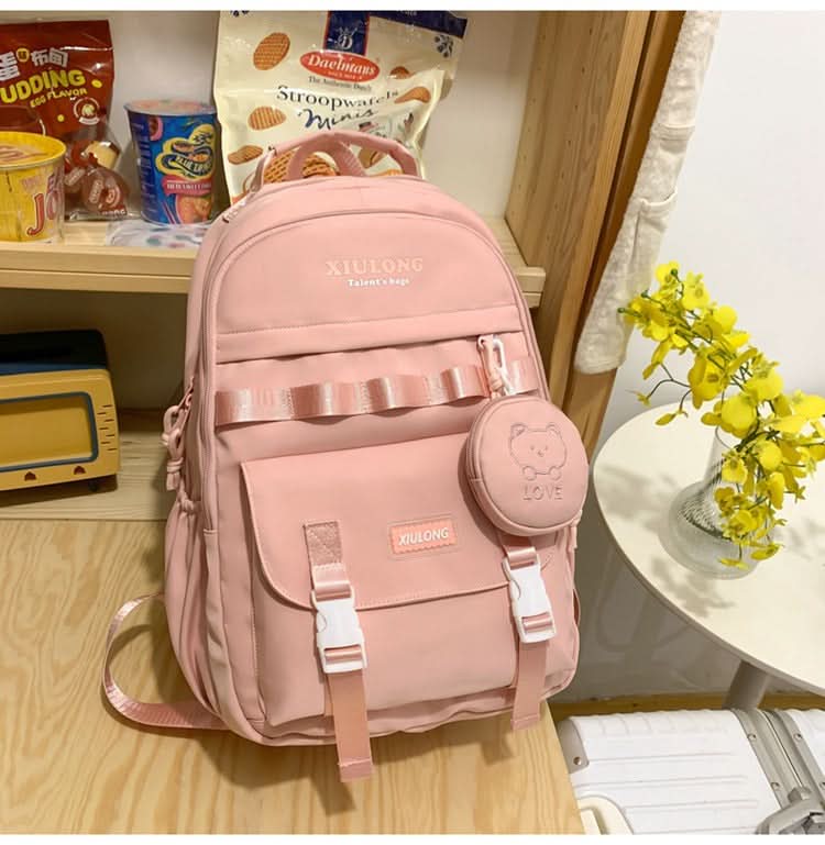 Lightweight School Backpack for Teens – Large Capacity Oxford Bag