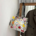 Women's Transparent Trendy Shoulder Tote Bag