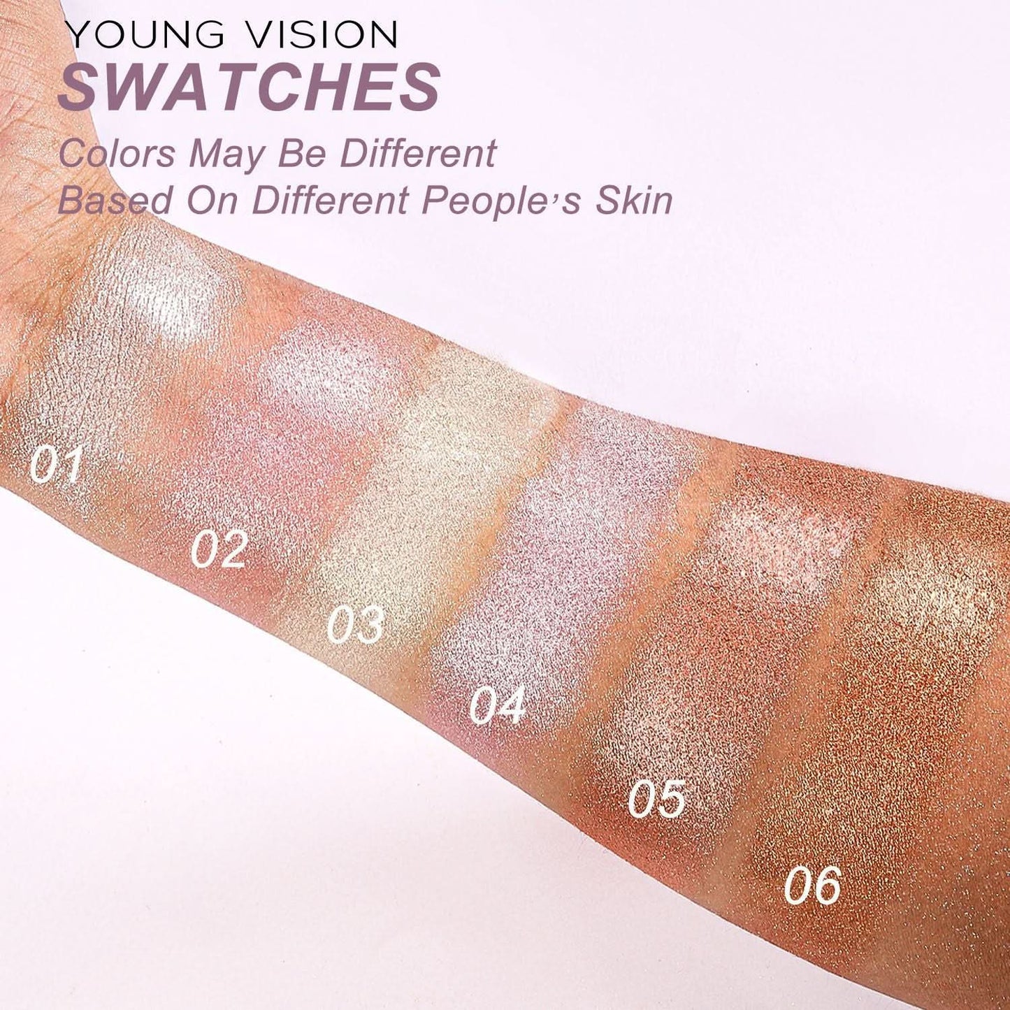 YOUNG VISION Baked Highlighter Powder – Brightening & Contouring, Polarized Glow