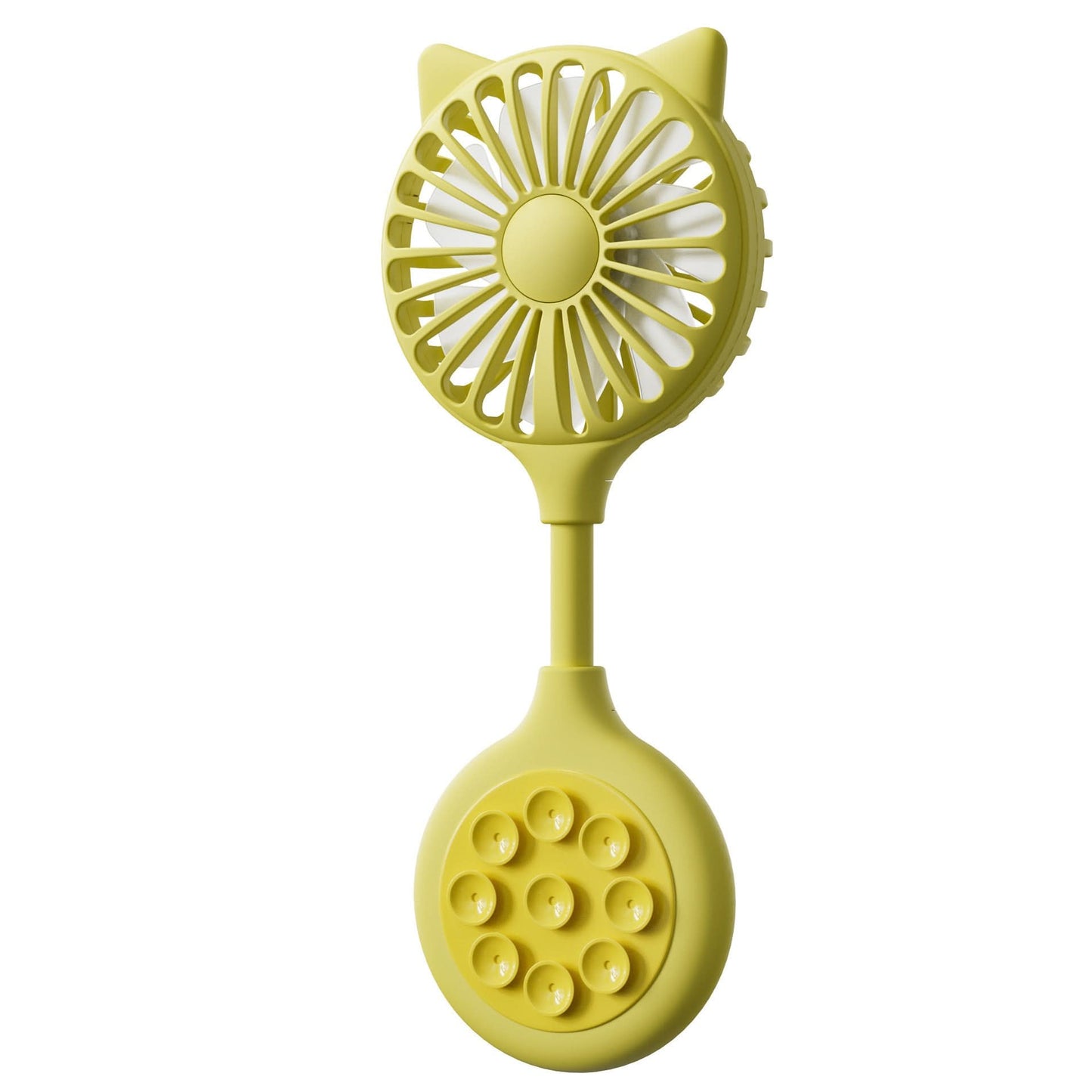 Portable USB Mini Fan with Suction Cup – Rechargeable, Hands-Free