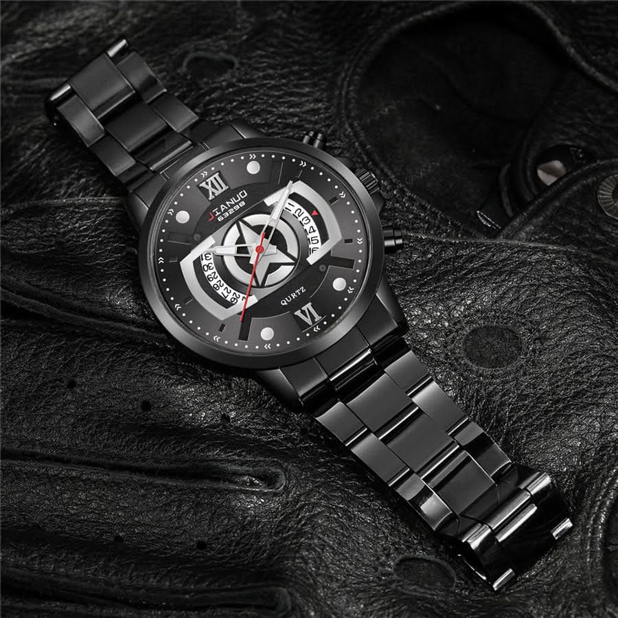 Men's Quartz Business Watch with Calendar