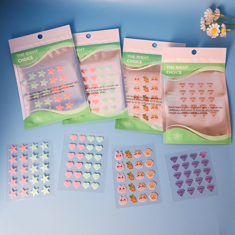 Cute Star Acne Patches – Colorful Hydrocolloid Pimple Patch for Acne Treatment