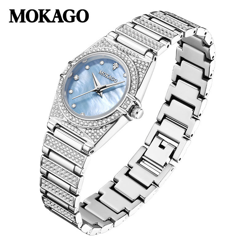 MOKAGO Starry Sky Women’s Watch – Elegant Quartz Fashion Watch with 24-Hour Display