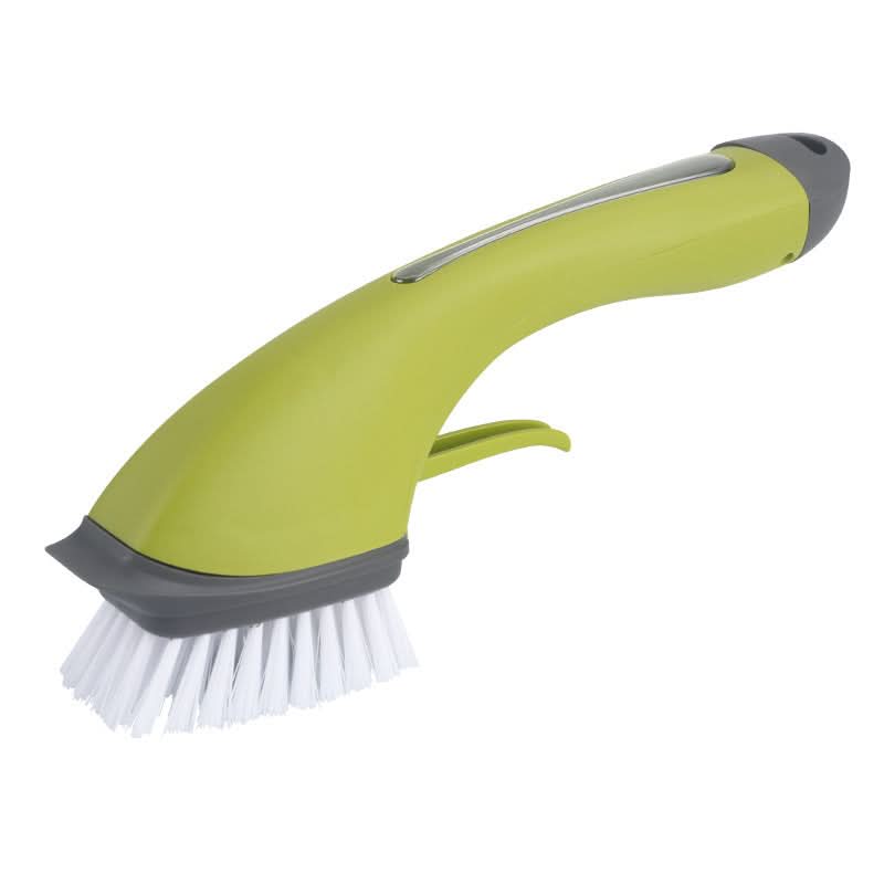 Long-Handle Dishwashing Brush with Soap Dispenser