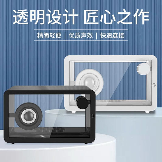 Transparent Bluetooth Speaker with RGB Lights – Wireless Stereo Sound