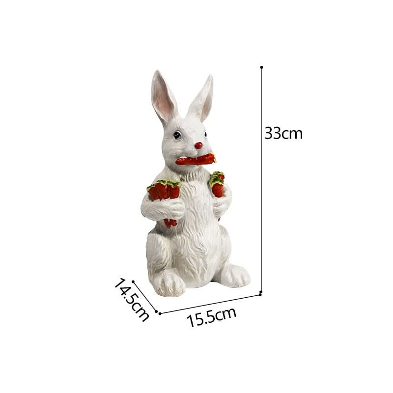 Charming Garden Sculpture Ornament - Rabbit Design