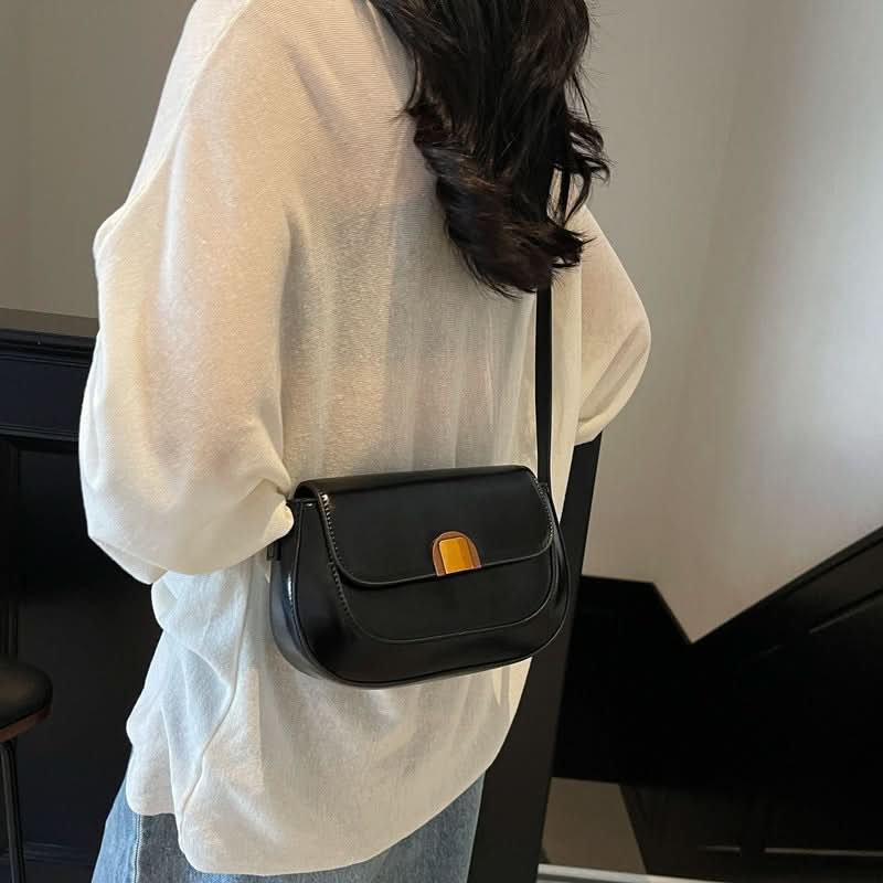 Women’s Trendy Retro Saddle Underarm Bag – Fashion PU Shoulder Messenger Bag