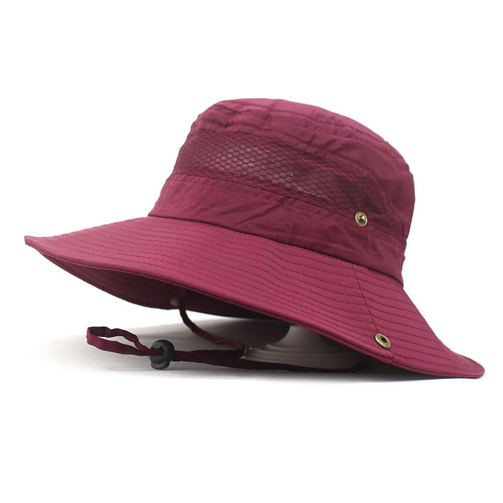 Wide Brim Bucket Hat – Unisex Cotton Sun Hat for Outdoor Sports, Foldable & Breathable