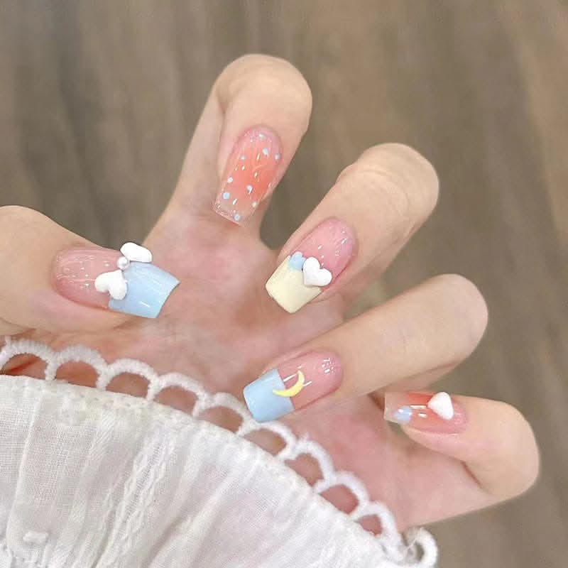 Cute Nail Art Patches – Wearable & Removable Polka Dot