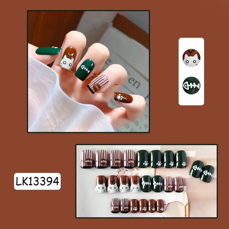 Autumn & Winter Style Colored Nail Art Pieces