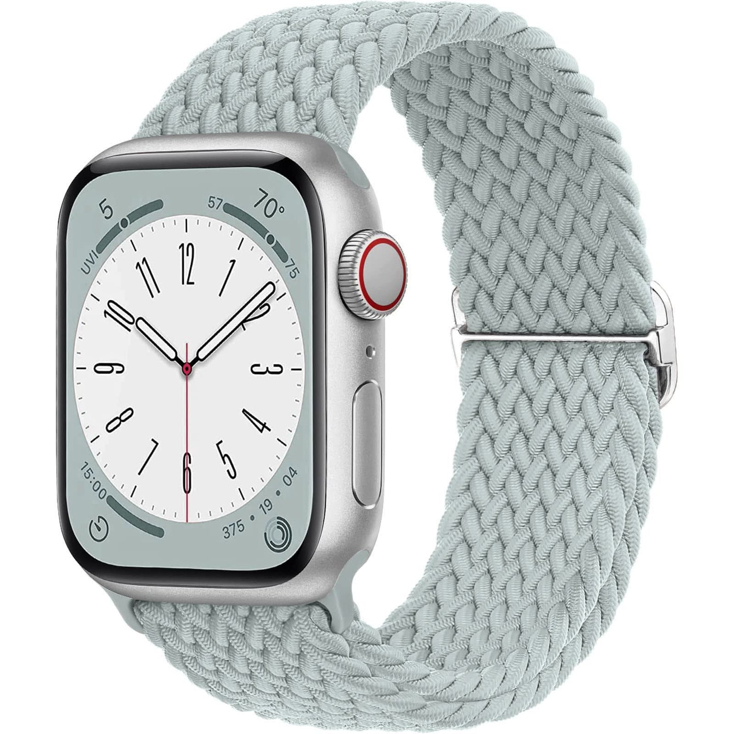 Adjustable Woven Nylon Band for Apple Watch –With Buckle, 38mm-49mm (Only Strap)
