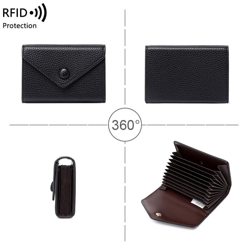 RFID Blocking PU Leather Card Holder – Lightweight Wallet for Men & Women