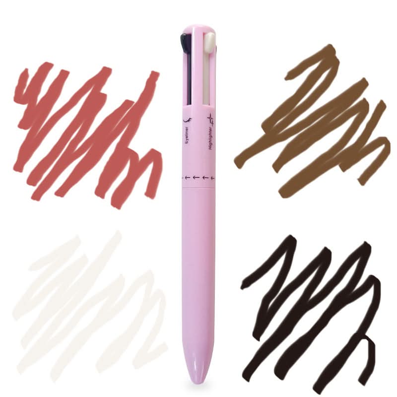 4-in-1 Makeup Pen – Multi-Function Lip Liner, Eyebrow Pencil, Eyeliner & Highlighter