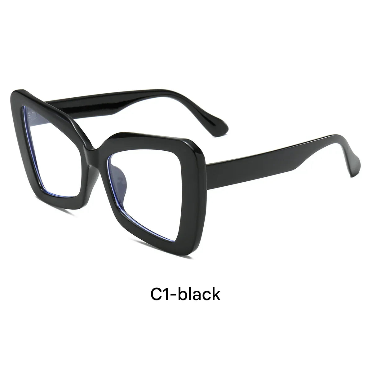 Oversized Square Glasses – European & American Style Eyewear for Bare-Face Looks