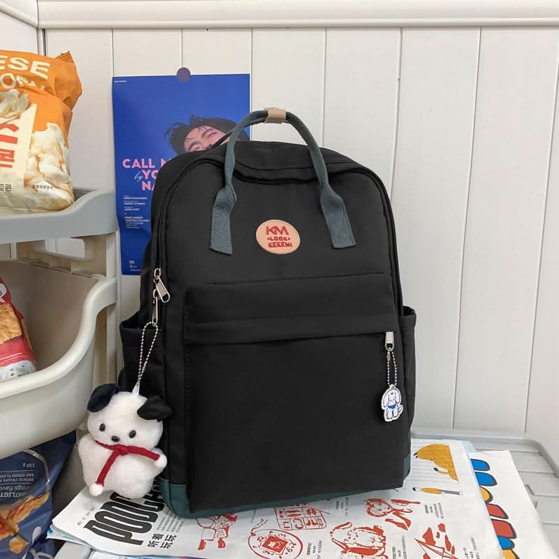 Retro College-Style Backpack – Large-Capacity School & Laptop Bag (14-Inch)