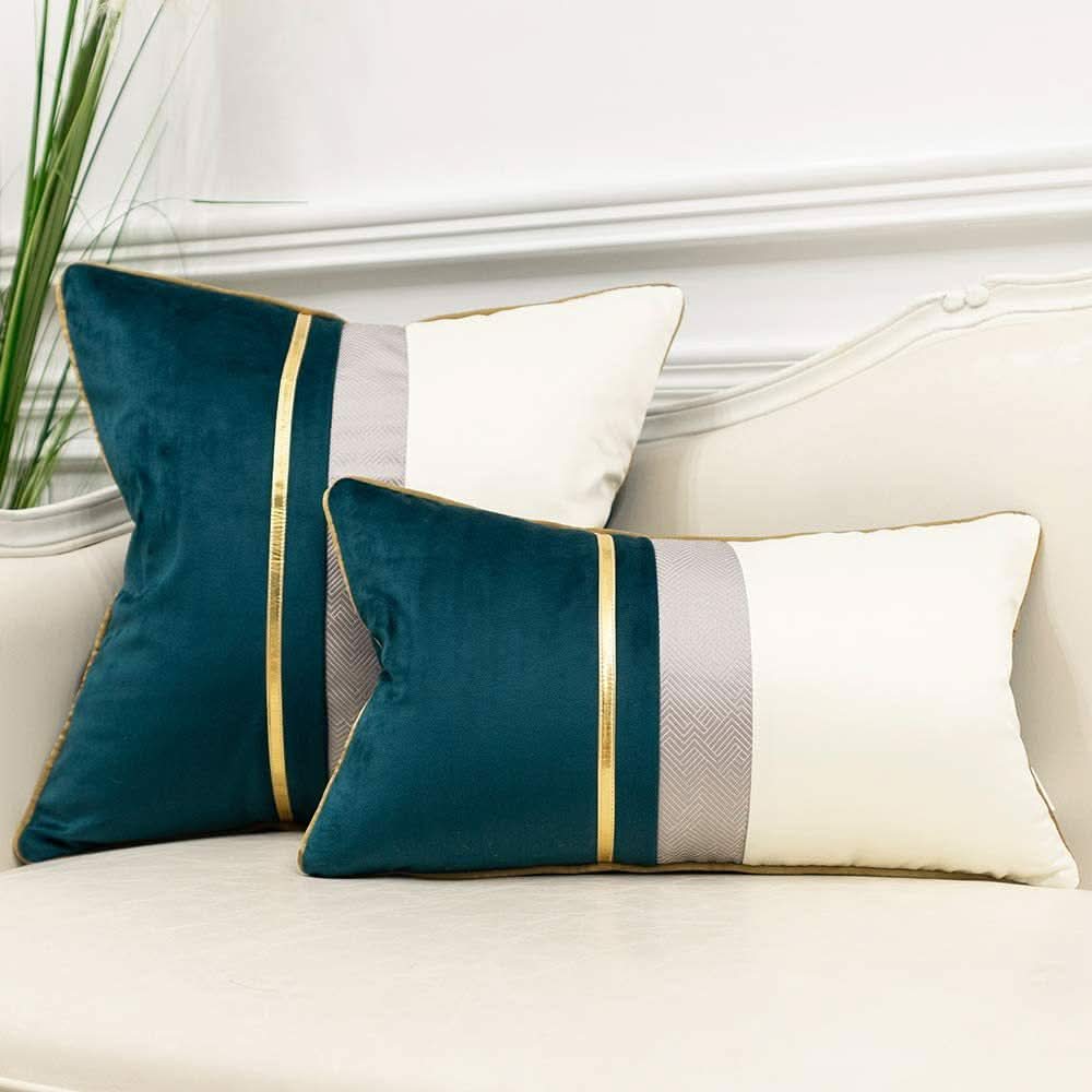 Spliced Solid Color Square & Rectangular Pillow