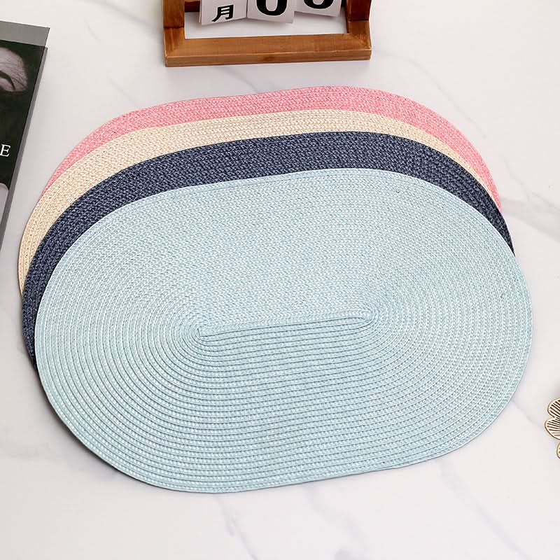 Durable Waterproof Woven PP Placemat - Oval
