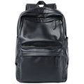 Unisex Urban Style PU Leather Student Backpack – Laptop Bag, 14-Inch Capacity