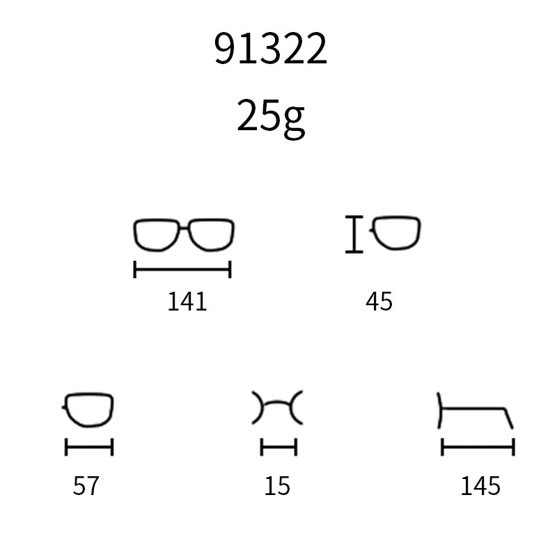 Men’s Double Beam Metal Blue Light Glasses – Business Style Anti-UV Myopia Optical Frames