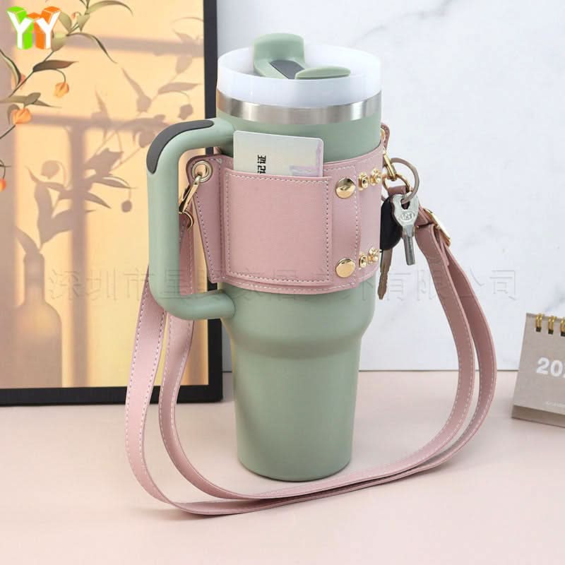 Adjustable Crossbody Cup Holder & Multi-Function Bag