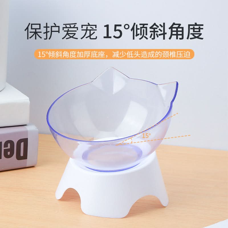 Cat Ear Double Bowl with Stand