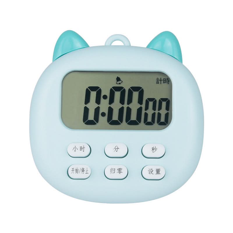 Cute Countdown Timer with Alarm for Cooking, Study, and Work Management