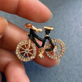 Vintage Alloy Rhinestone Brooch – For Jackets, Bags & Suits