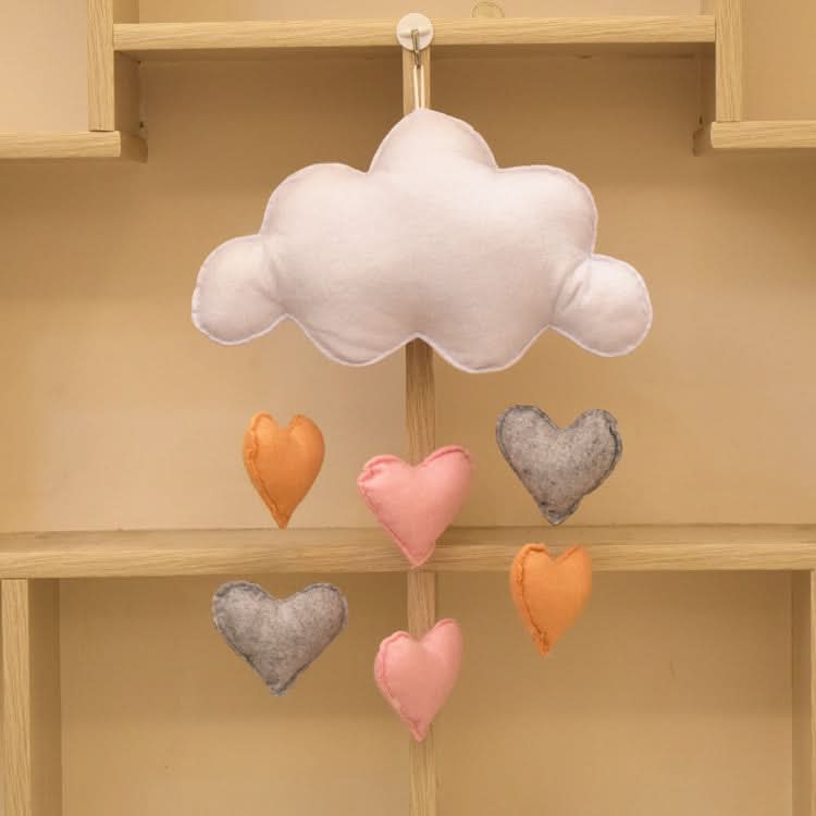 Whimsical Cloud Hanging Décor – 3D Soft Felt Nursery & Kids’ Room Pendant