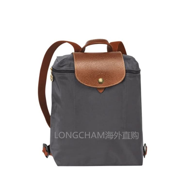 Women's Nylon School Backpack – Stylish Embroidered Shoulder Bag