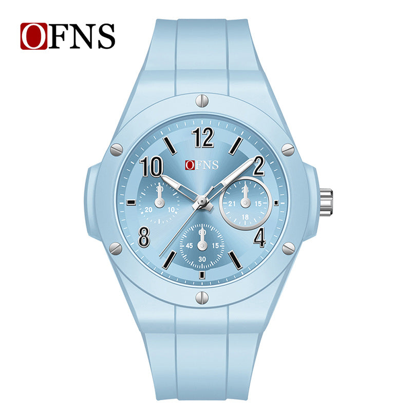 OFNS Men’s Quartz Watch – Waterproof Casual Luminous Dial, 24-Hour Indicator
