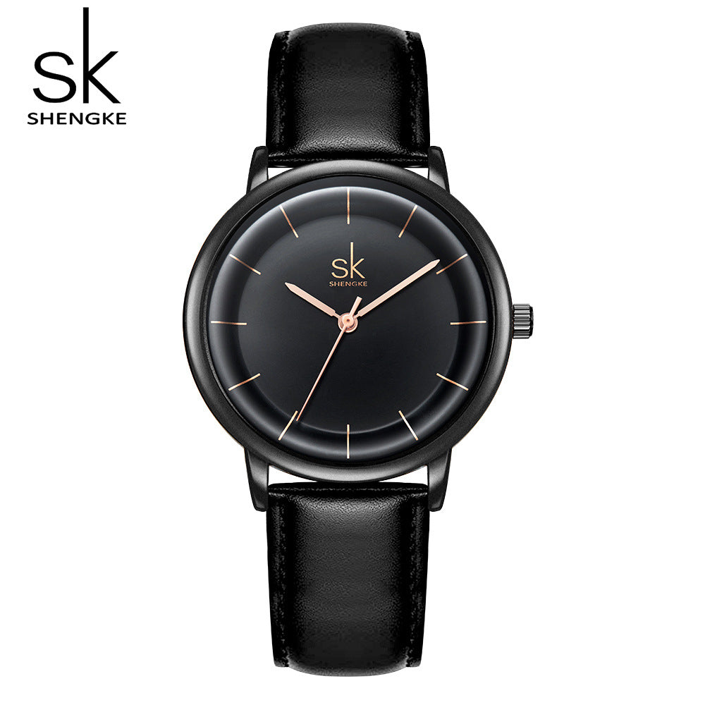 SK Women’s Quartz Watch – Casual Waterproof Fashion Wristwatch with 38mm Round Dial