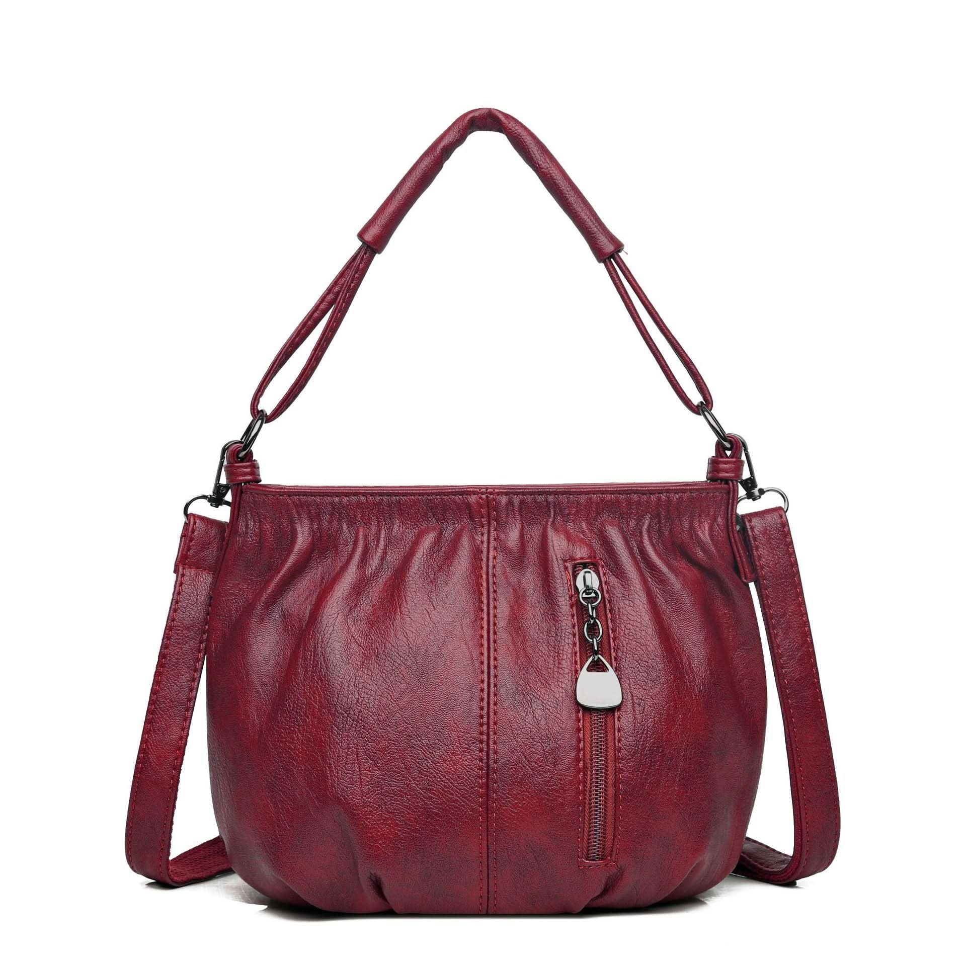 Women's Vintage Crossbody Shoulder Bag with Double Straps