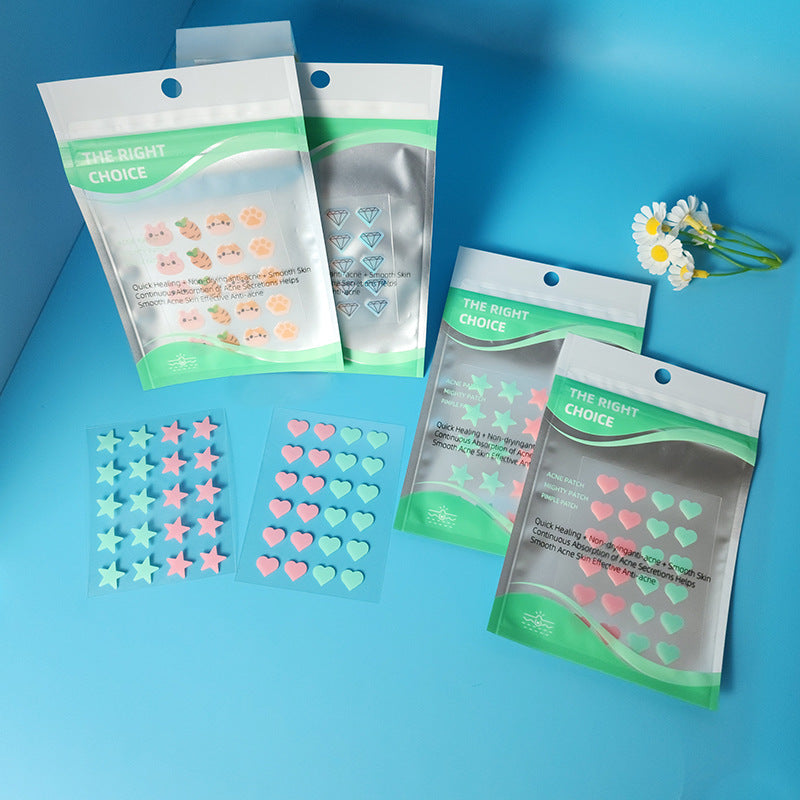 Cute Star Acne Patches – Colorful Hydrocolloid Pimple Patch for Acne Treatment