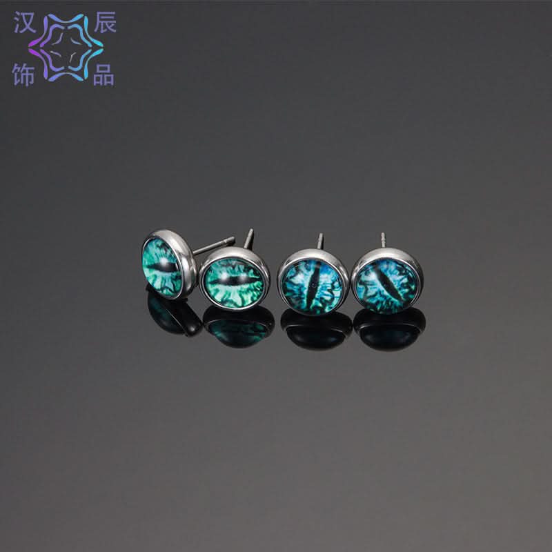 Men’s Devil’s Eye Earrings – Cyberpunk Jewelry