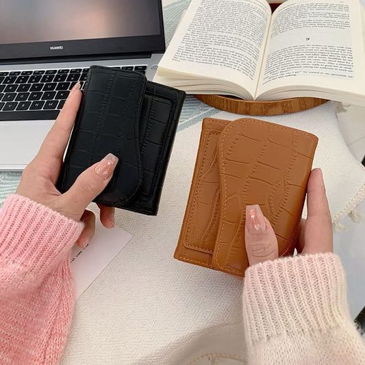 ins Korean version of women's wallet short fashion multi-color multi-card slot card holder zipper coin purse foreign trade multi-function