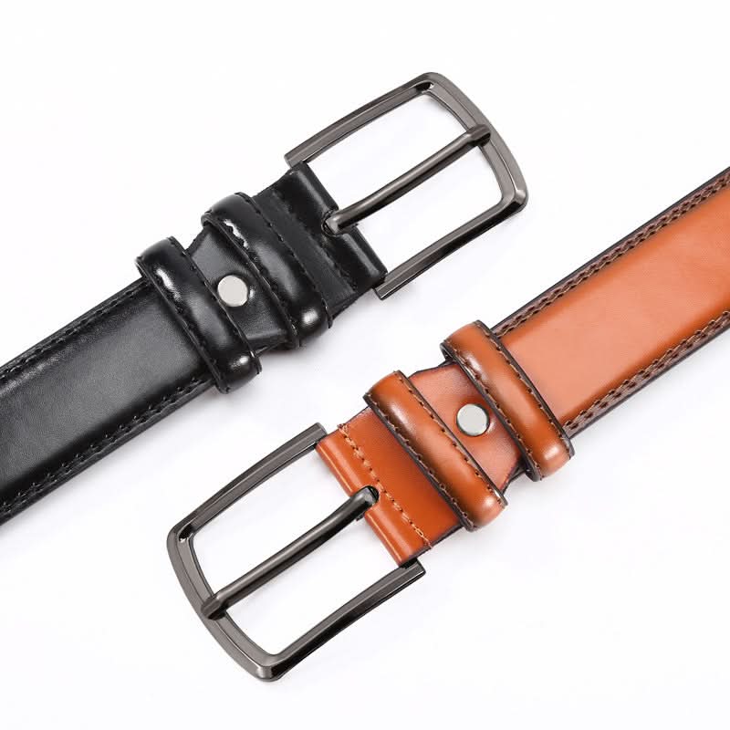 Men's Double-Stitch Imitation Leather Belt