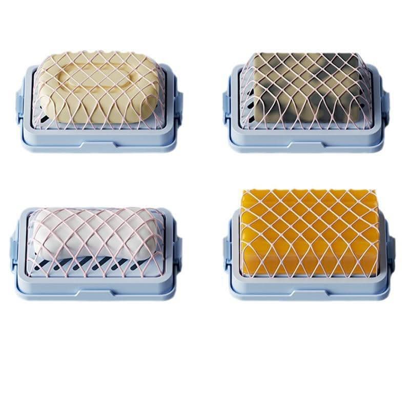 2-pcs. Pack Non-Slip Soap Box Set, Drainage & Foaming Design