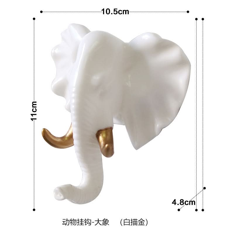 Punch-Free Animal Head Wall Hook – Decorative Deer Head Sticky Hanger