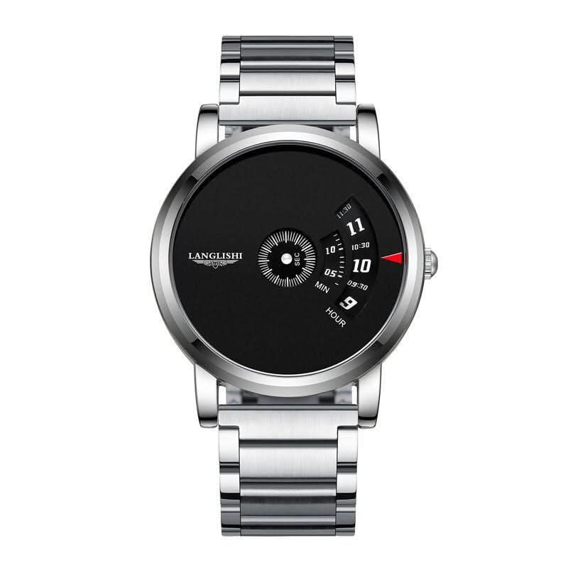 Ultra-Thin Men’s Quartz Watch, Large Dial