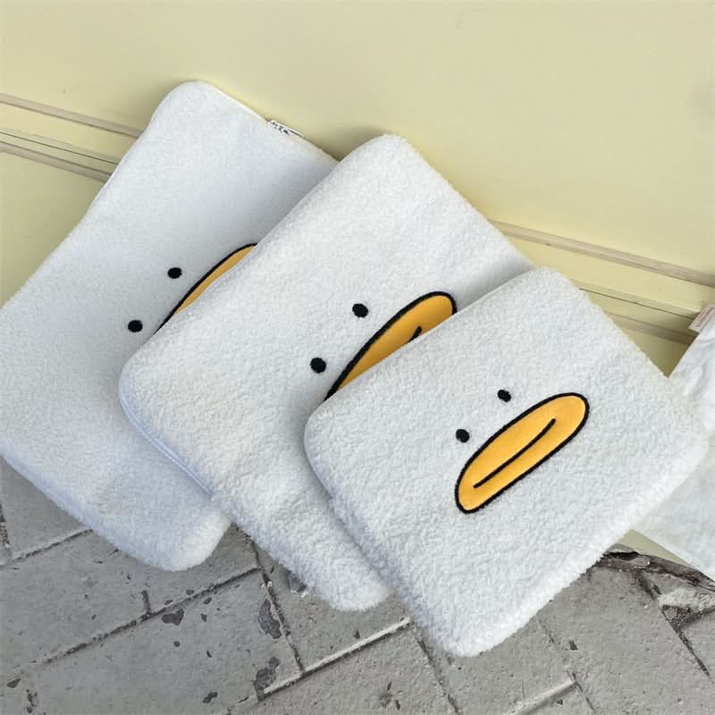 Cute Duck Plush Laptop Tablet Bag 11-15 Inch