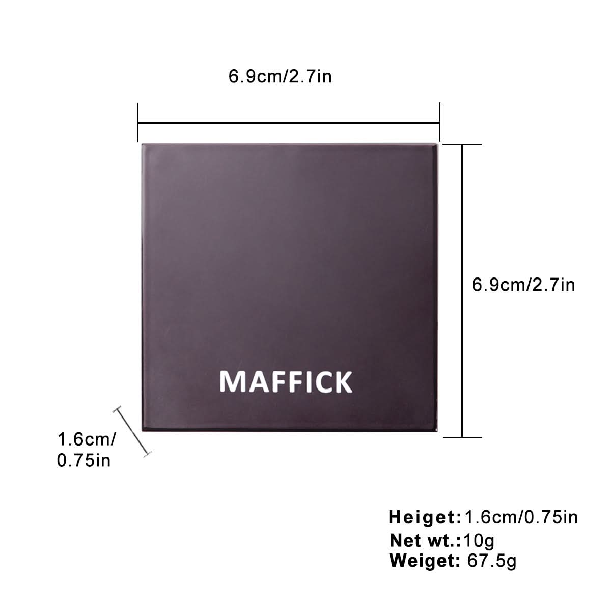 Earth Tone Eyeshadow – Long-Lasting Matte & Pearlescent Silver Powder