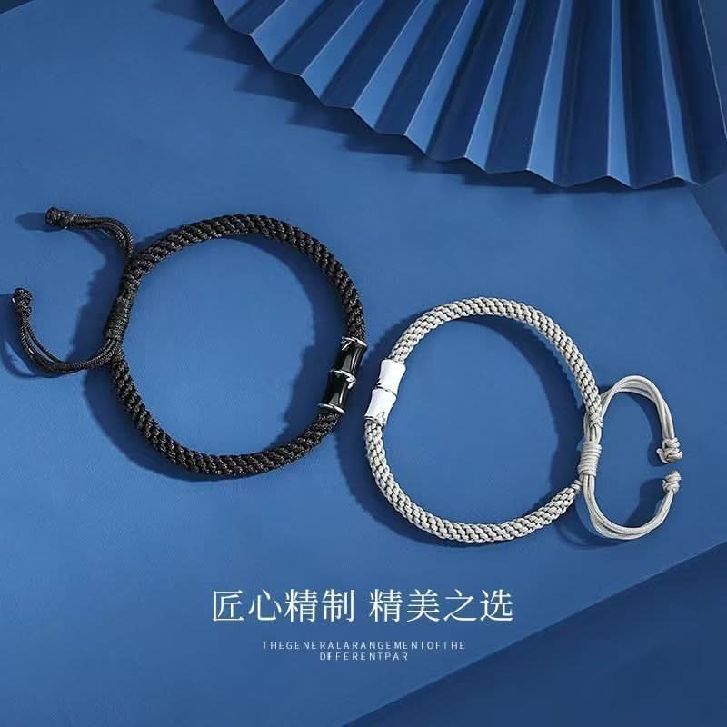 Couple’s Minimalist Bamboo Bracelet – Unisex Matching Jewelry