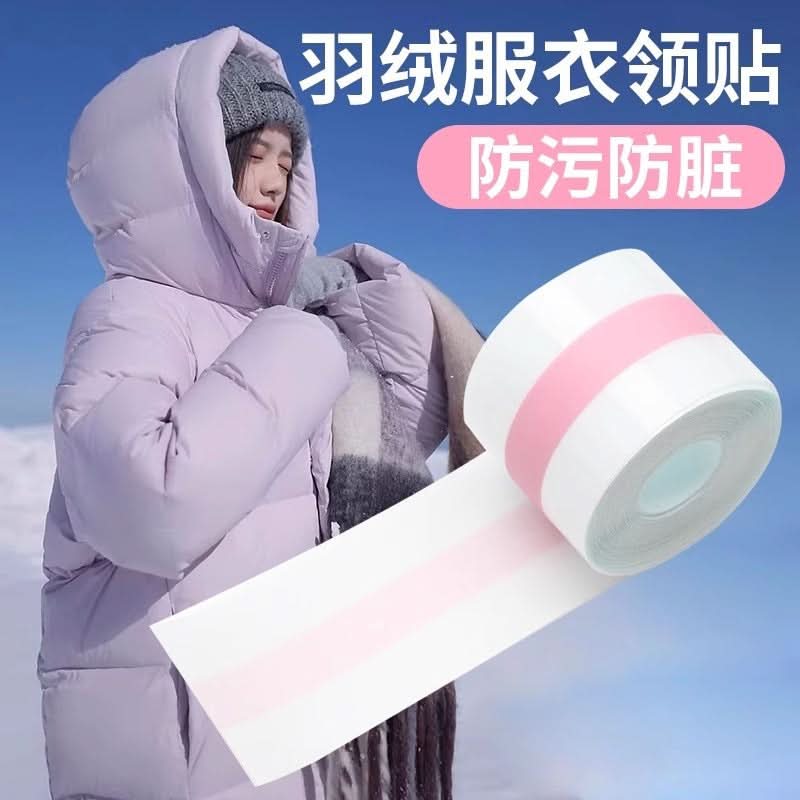 Disposable Anti-Dirt Collar Protectors, Transparent 5m Roll