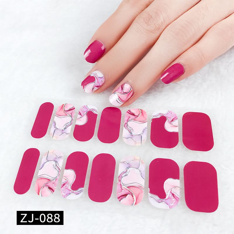 Waterproof 3D Gel Nail Stickers - Durable