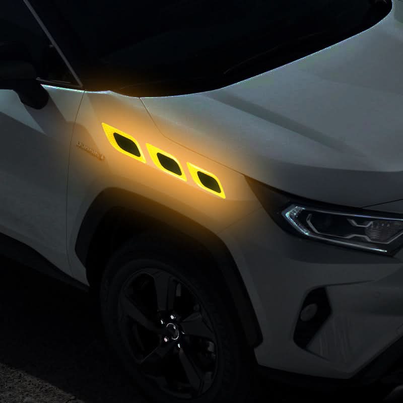 Car Reflective Fender & Bumper Stickers – Anti-Scratch Night Safety Decals