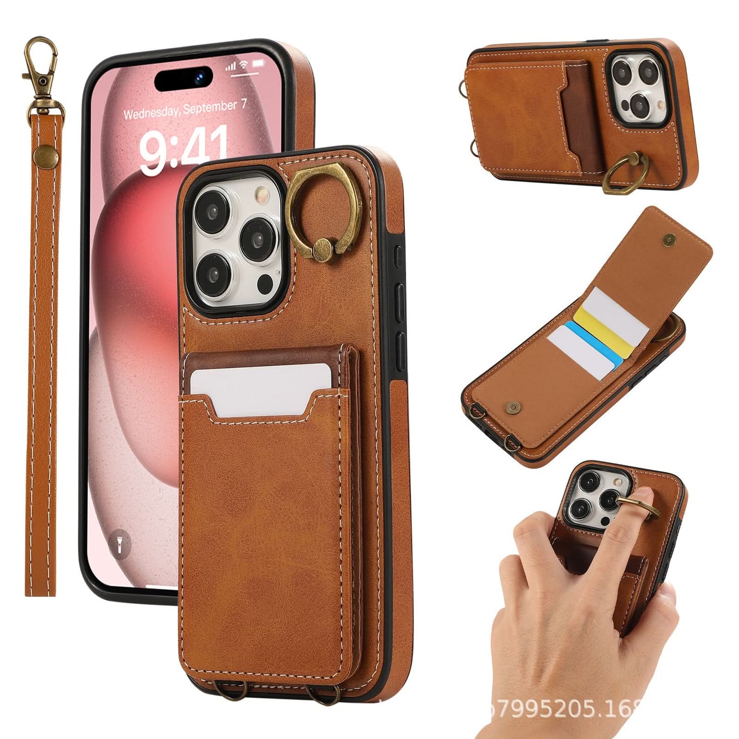 Multi-Function Leather Wallet Case for iPhone