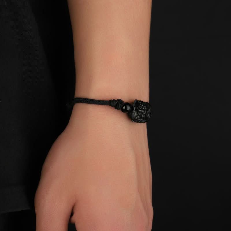 Handmade Braided Lucky Lion Rope Bracelet – Unisex Jewelry