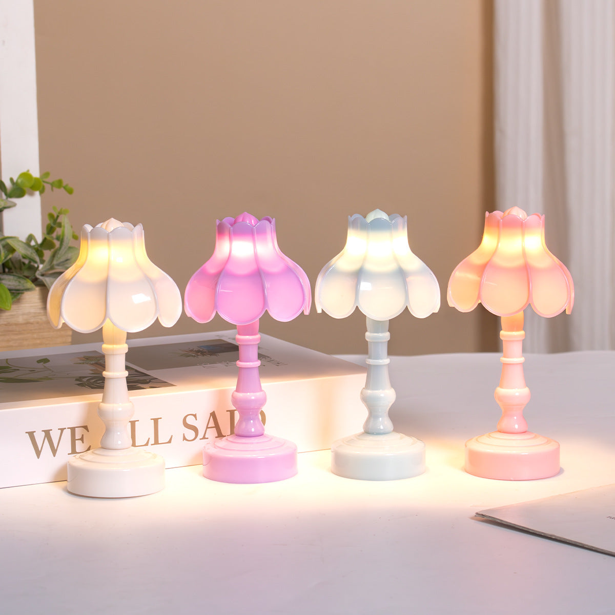 DIY Mini LED Night Light – Cute Table Lamp Ornament for Bedroom & Desktop Decor