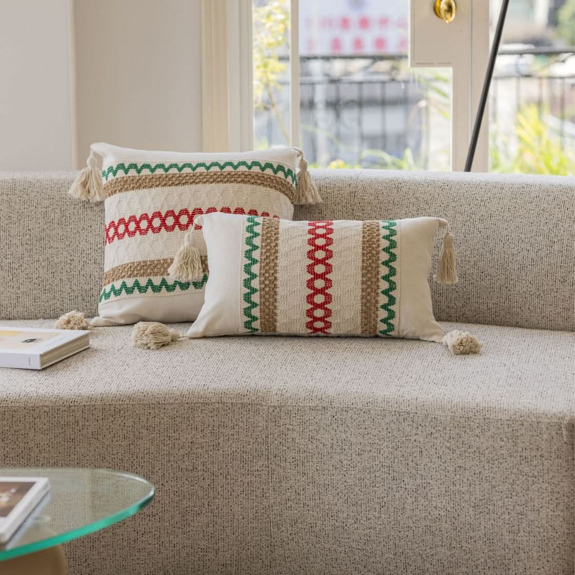 Yiman Qiyun Multi-Color Jacquard Sofa Pillow