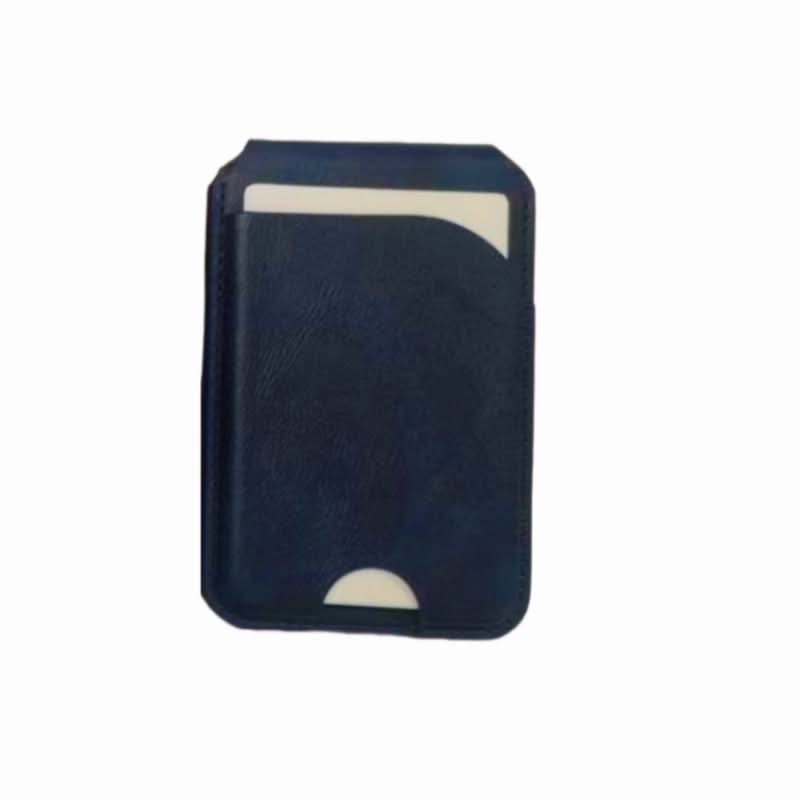 MagSafe Leather Card Holder with Metal Stand – Anti-Magnetic Wallet